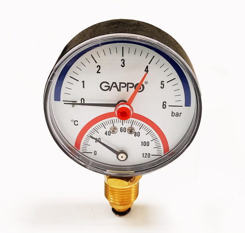 Термоманометр радиальный 6 бар (Автоматика) (К1)