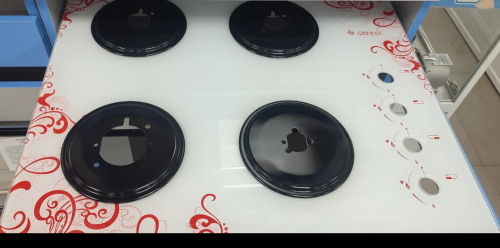 з/ч Гефест Стол плиты СВН 2230.09.0.000-43 белый с красным рисунком (К)