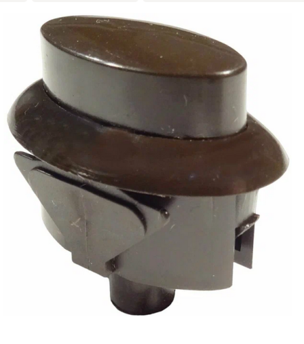 з/ч Гефест Кнопка ТУП ВЯЖА 303.657.007-02 черн (со штырьком 5мм) (К)