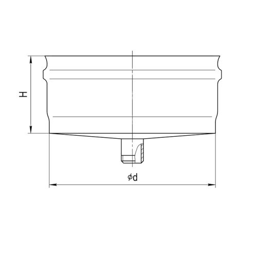 Ferrum Конденсатоотвод для трубы внешний (430/0,5 мм) Ду 140 (К7) фото 2