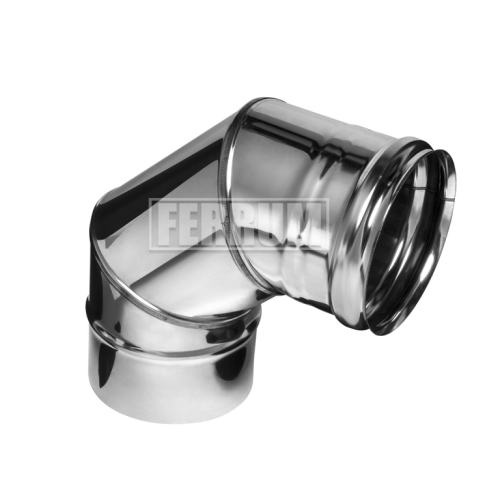 Ferrum Колено угол 90* 3 секц. (430/0,5 мм) Ду 110 (К7)