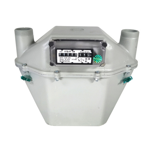 Счетчик газа СГД-3Т-2-1 G6 с термокомпенсатором (левый, 250мм, без КЧМ) БелОМО, 2025 г. (К1)