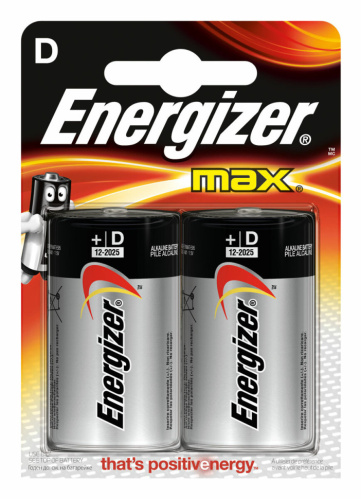 Элемент питания Energizer  LR 20  BL2 (Е 95) /24/ MAX (К1)