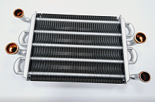 з/ч котла Теплообменник битермический 24 кВт Arderia (до 05.2019) (22013.0220-032С) (К)